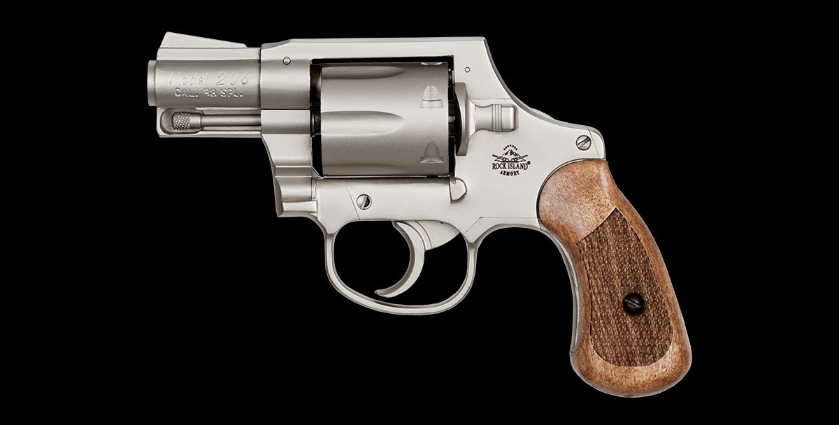 Revolver M206 Matte Nickel 38spl left profile