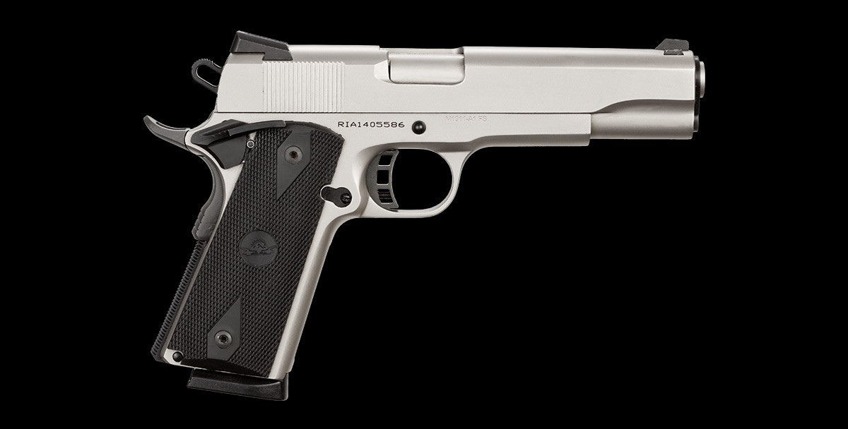 ROCK Standard Matte Nickel FS 45ACP right profile